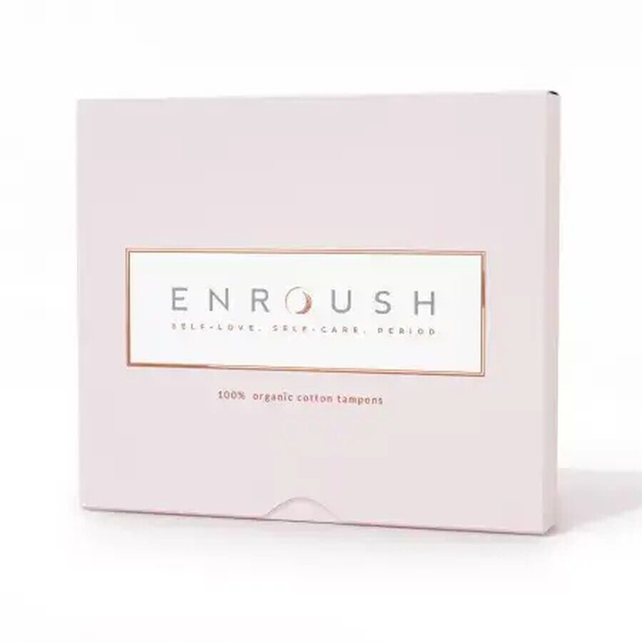 ENROUSH Tampoane bumbac organic Super x 16 bucati