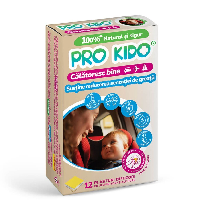 Pro Kido Guard Calatoresc bine! Plasturi rau de miscare x 12 bucati