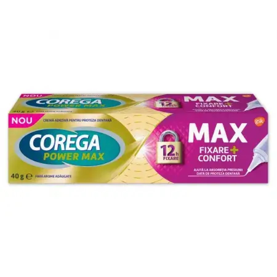Corega Max fixare + confort x 40ml