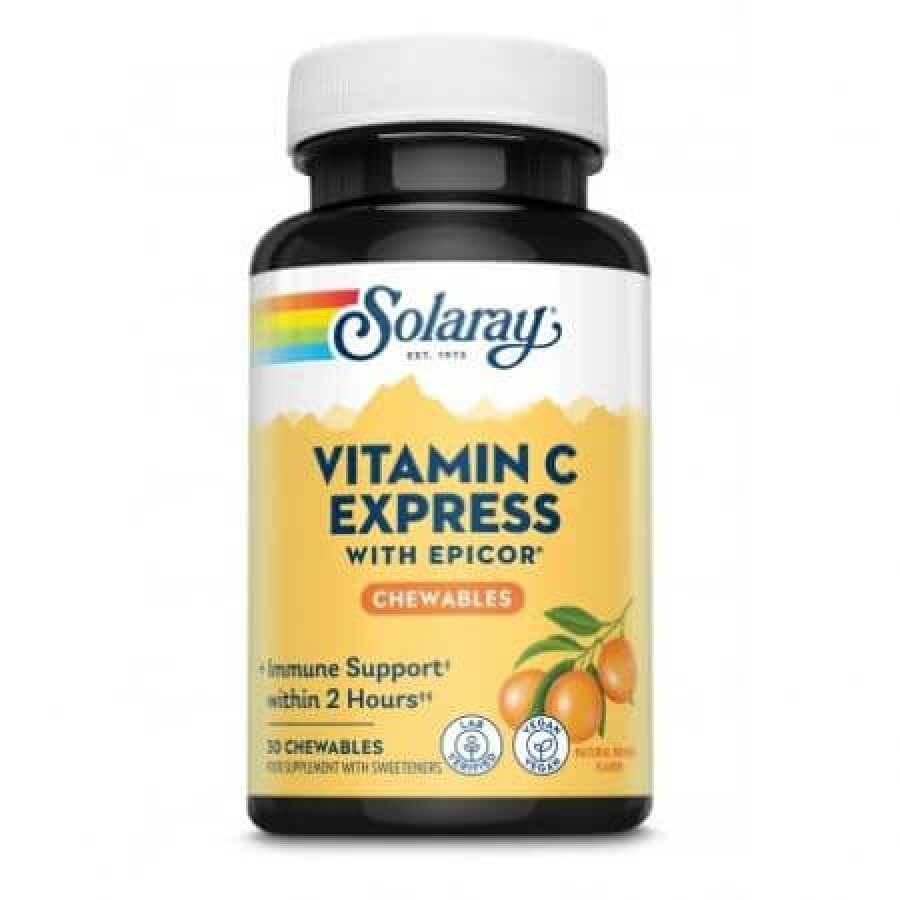 SECOM Vitamina C Express x 30 tablete masticabile