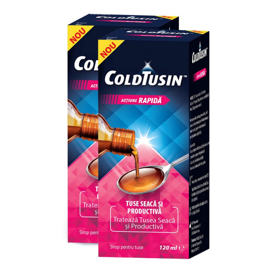 Coldtusin sirop x 120ml pachet 1+1