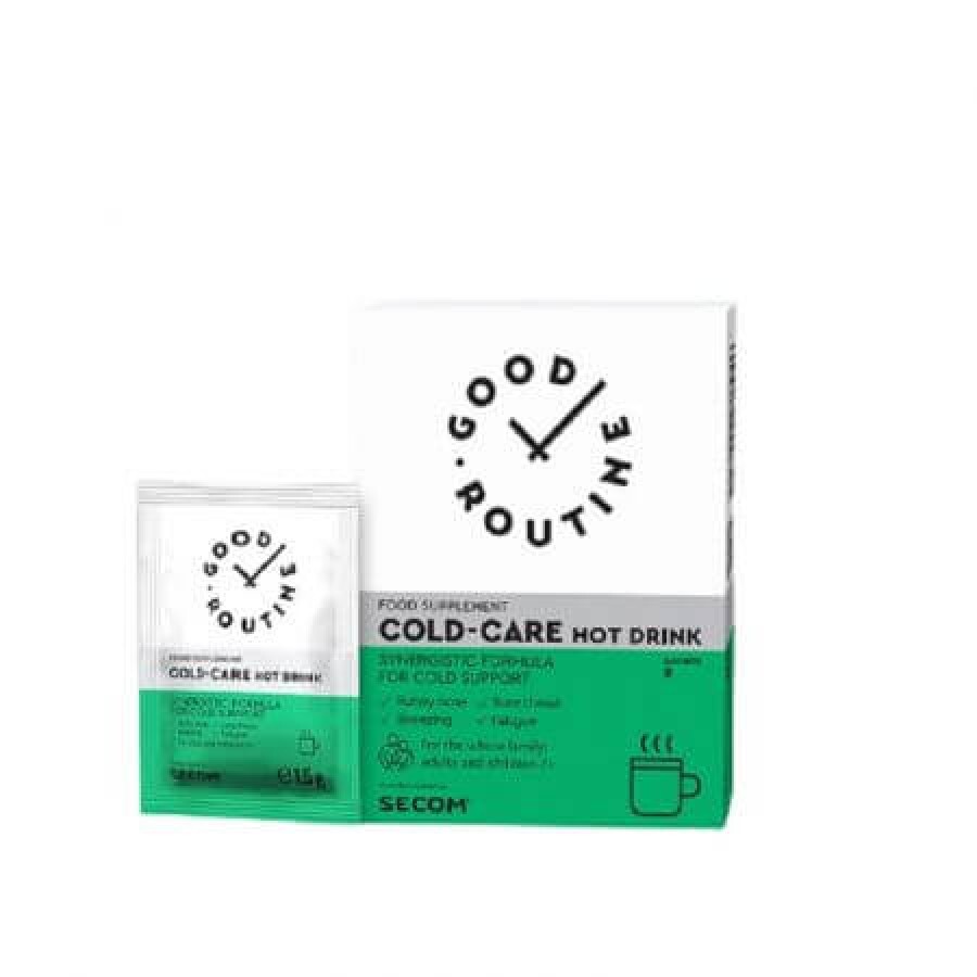 SECOM Cold-Care hot drink x 8 plicuri (Good Routine)