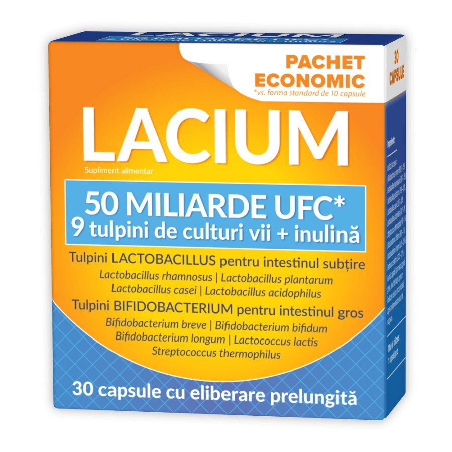 Zdrovit Lacium 50 miliarde UFC x 30 capsule