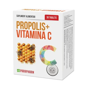Propolis + Vitamina C x 30 comprimate (Parapharm)