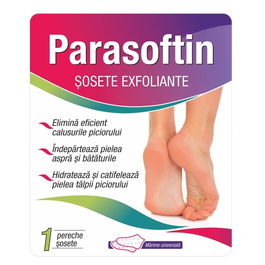 Zdrovit Parasoftin sosete exfoliante x 1 pereche