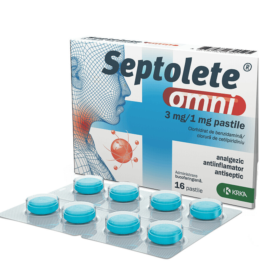 Septolete Omni x 16 pastile