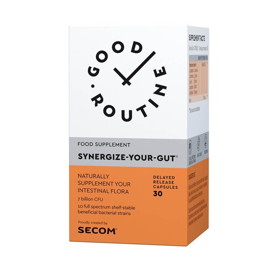 SECOM Synergyze your gut x 30 capsule (Good Routine)