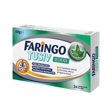 Faringotusiv iedera x 24 comprimate de supt