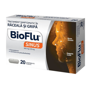 Bioflu Sinus 500mg/30mg x 20 capsule