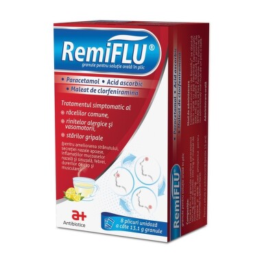 Remiflu granule pentru solutie orala x 8 plicuri