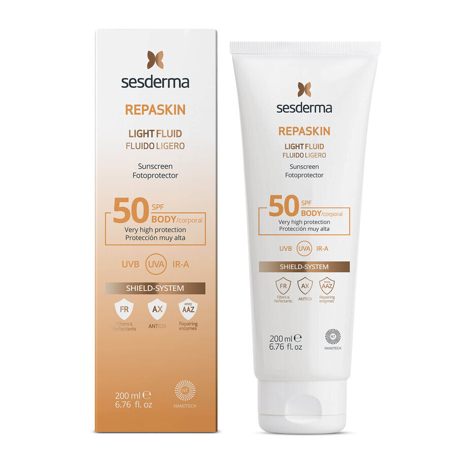 Sesderma Repaskin Fluid lejer de corp SPF50+ x 200ml