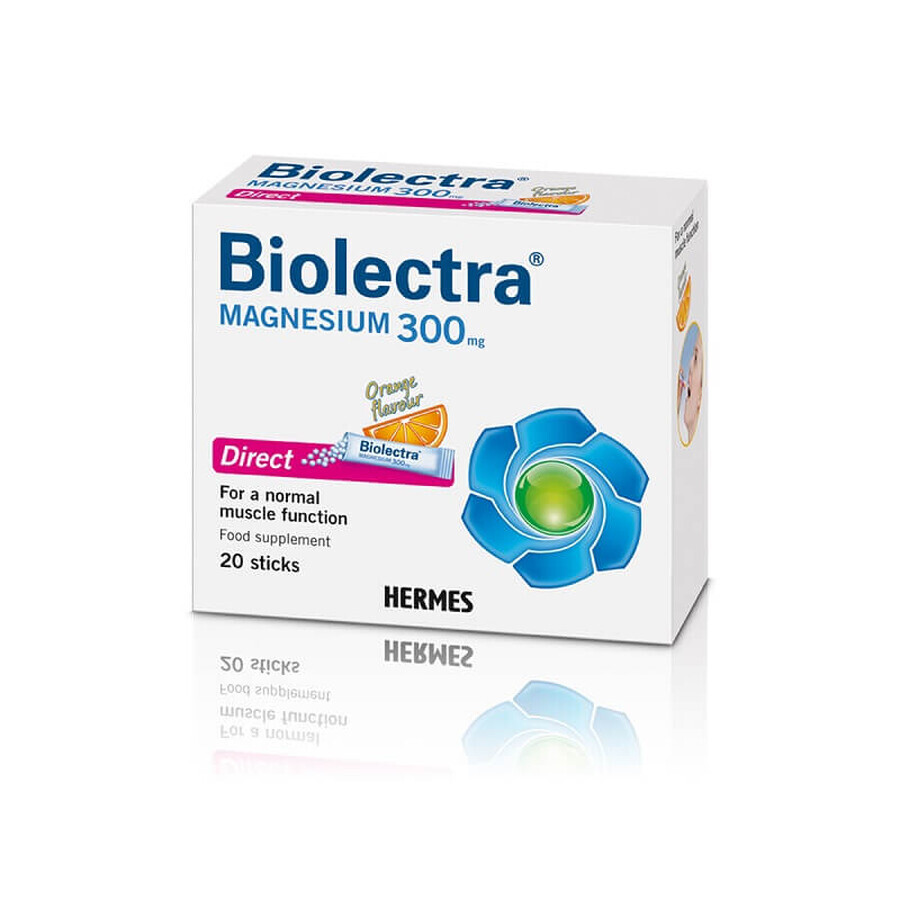 Biolectra Magneziu 300mg direct x 20 plicuri