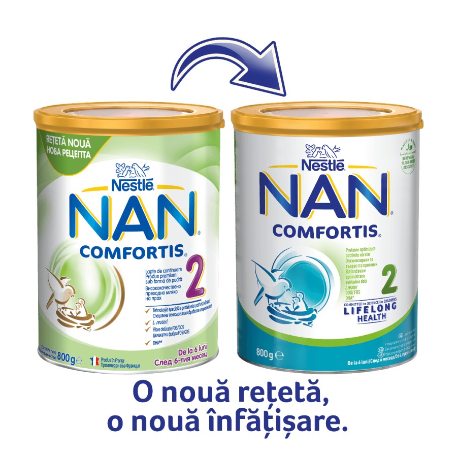 NAN 2 comfortis lapte x 800g