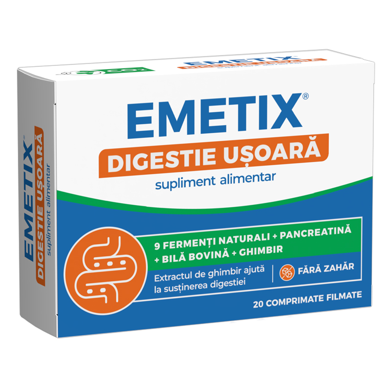 Emetix Digestie Usoara x 20cpr gastrorezistente