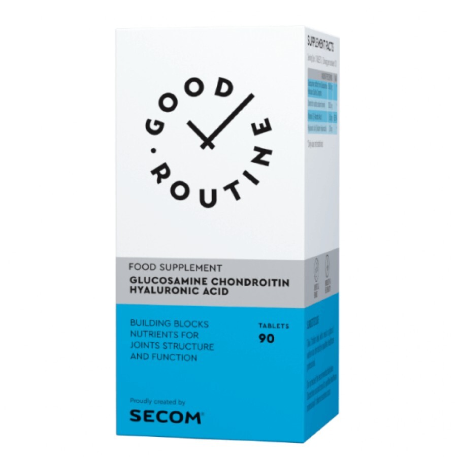 SECOM Glucosamine + Chondroitin Hyaluronic Acid x 90 capsule (Good Routine)