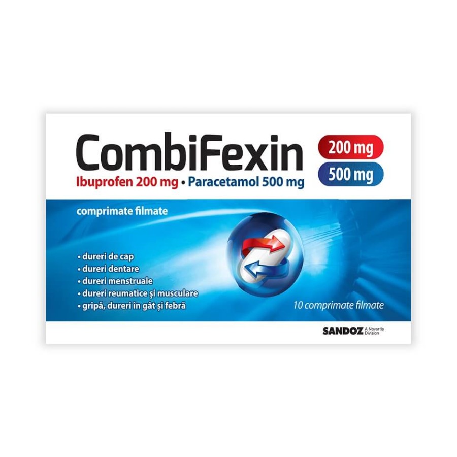 Combifexin 200mg/500mg x 10 comprimate