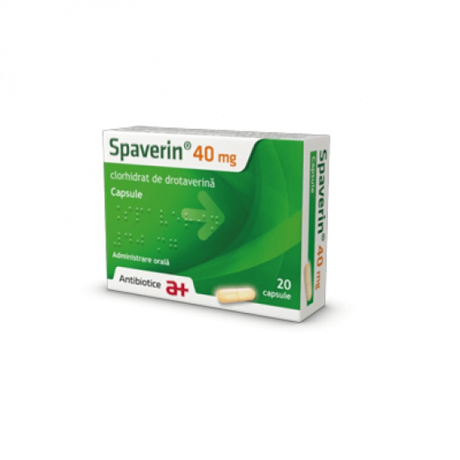 Spaverin 40mg x 20 capsule