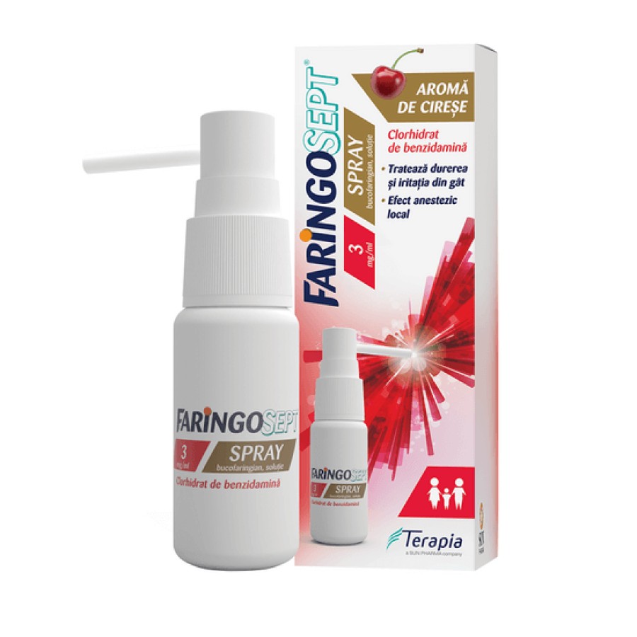 Faringosept 3mg/ml spray bucofaringian x 30ml