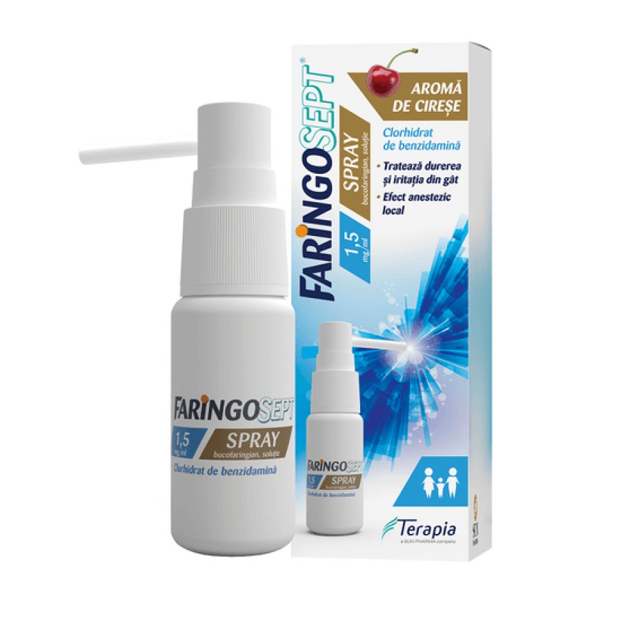 Faringosept 1,5mg/ml spray bucofaringian x 30ml