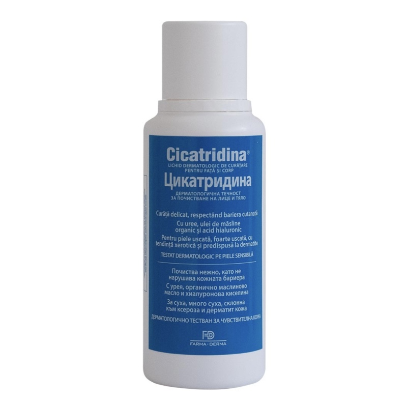 Cicatridina lichid dermatologic de curatare fata si corp, 250ml