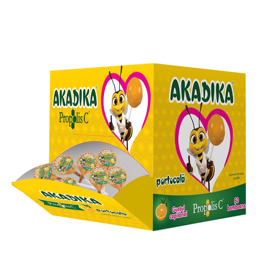 Akadika propolis C portocala x 50 bucati
