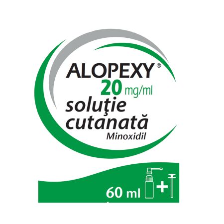 Alopexy 20 mg/ml solutie cutanata x 60ml
