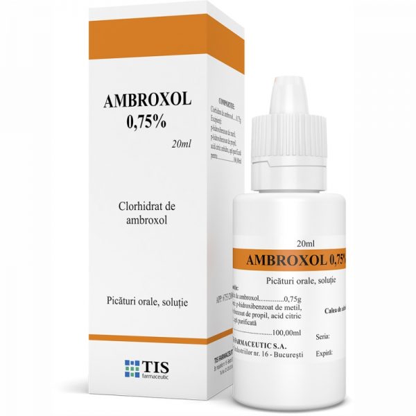 Ambroxol 0,75% solutie orala x 20ml (Tis)