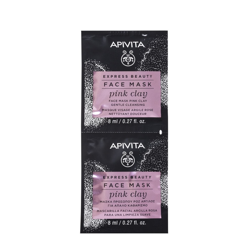 APIVITA Express Masca argila roz curatare ten sensibil 2 x8ml