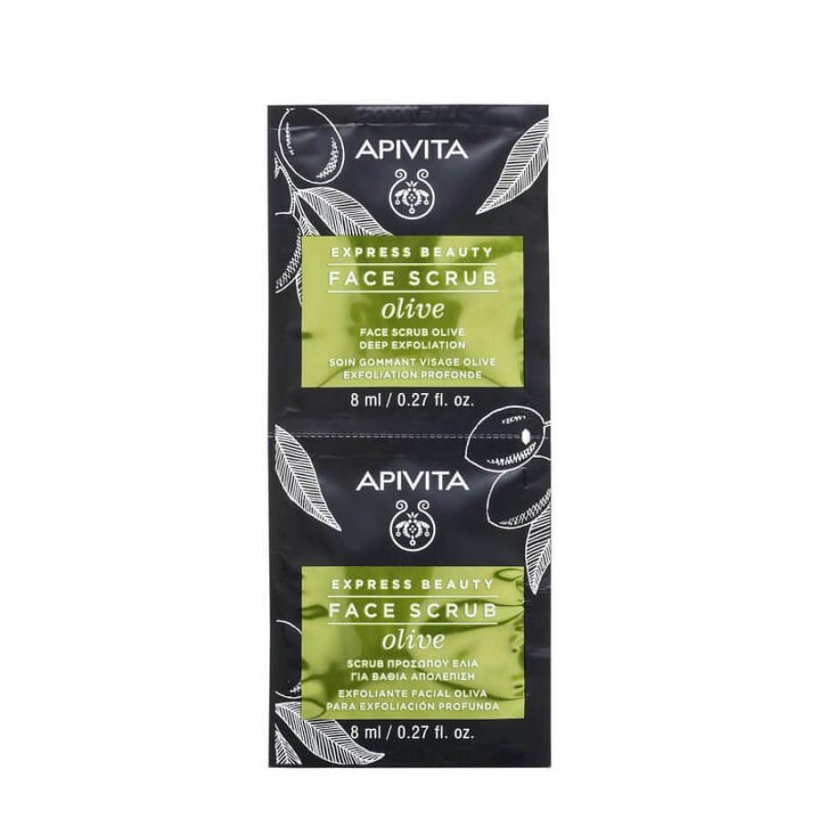 APIVITA Express Masca exfolianta cu extract de masline 2 x 8ml