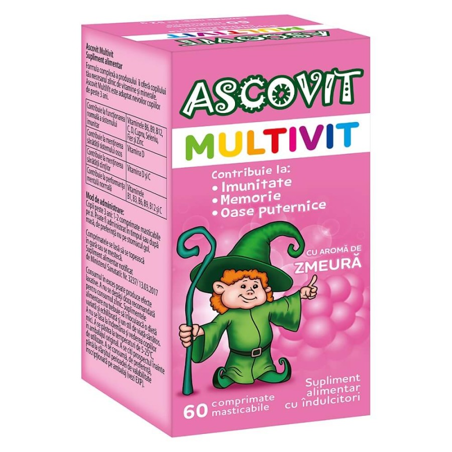 Ascovit Multivitamine x 60 capsule masticabile