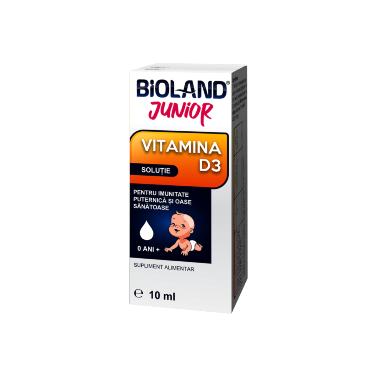 Bioland Junior D3 solutie orala x 10ml