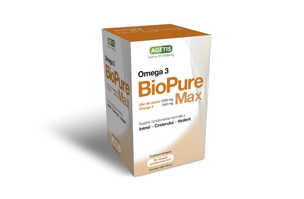 Biopure Max Omega 3 1250mg x 30 capsule