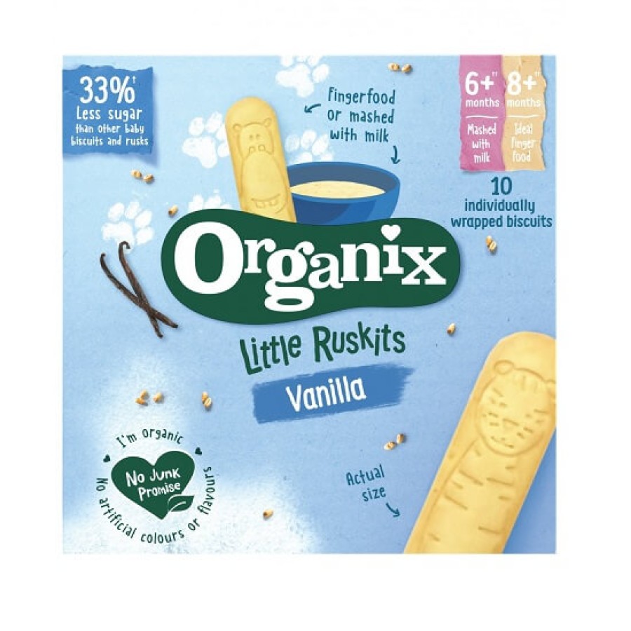 Biscuiti Vanilie 6+, 60g Organix