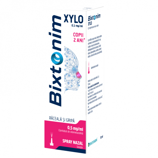 Bixtonim Xylo copii 0,5mg/ml spray nazal x 10ml