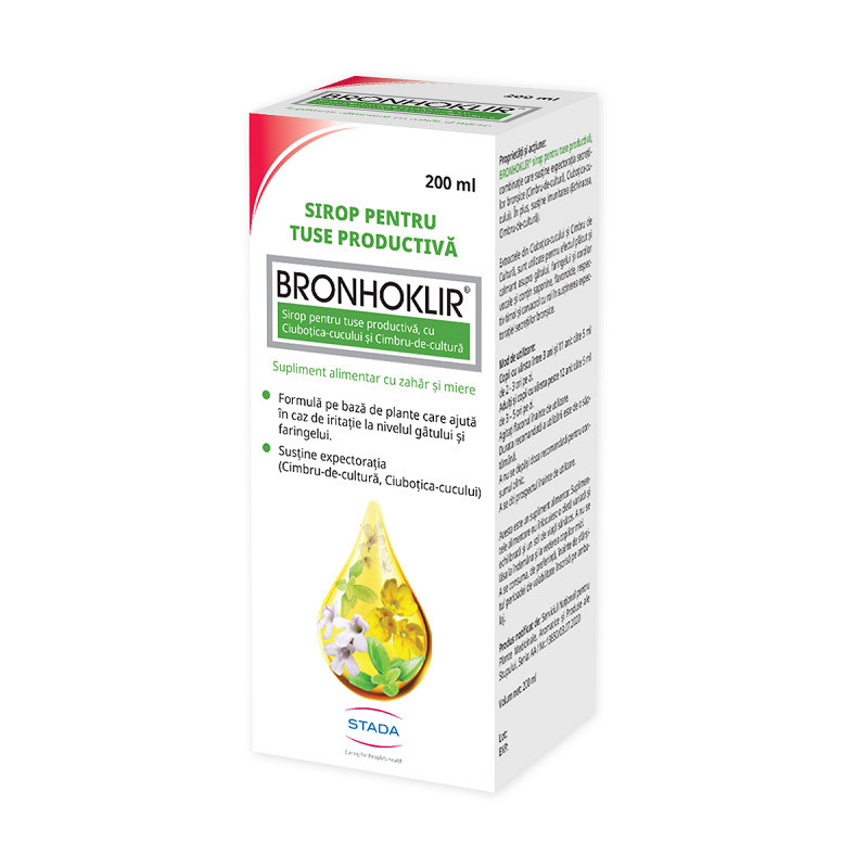 Bronhoklir Sirop tuse productiva x 200ml
