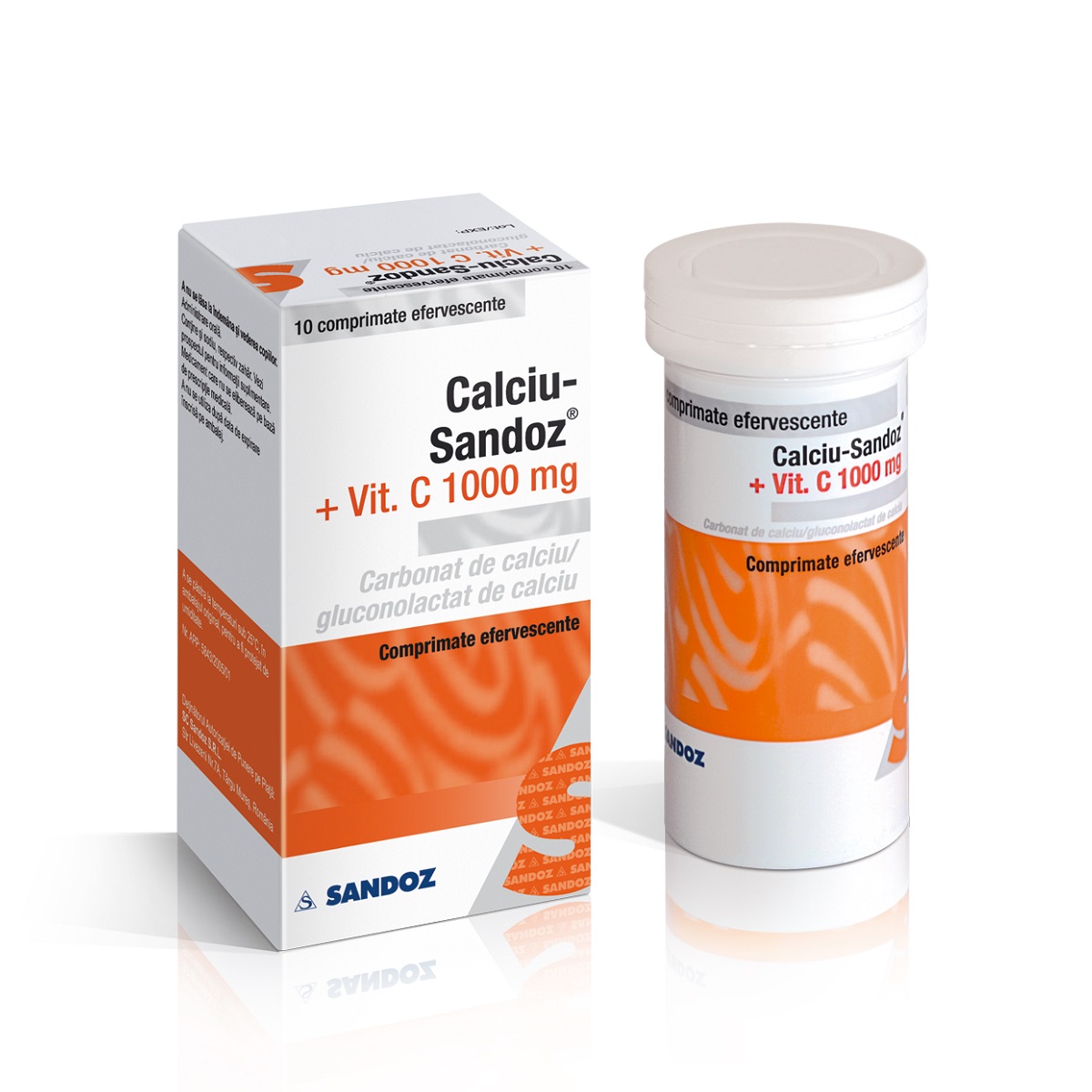 Calciu Vitamina C 1000mg Sandoz x 10cps eff