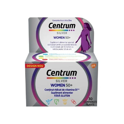 Centrum Silver 50+ femei x 30 comprimate