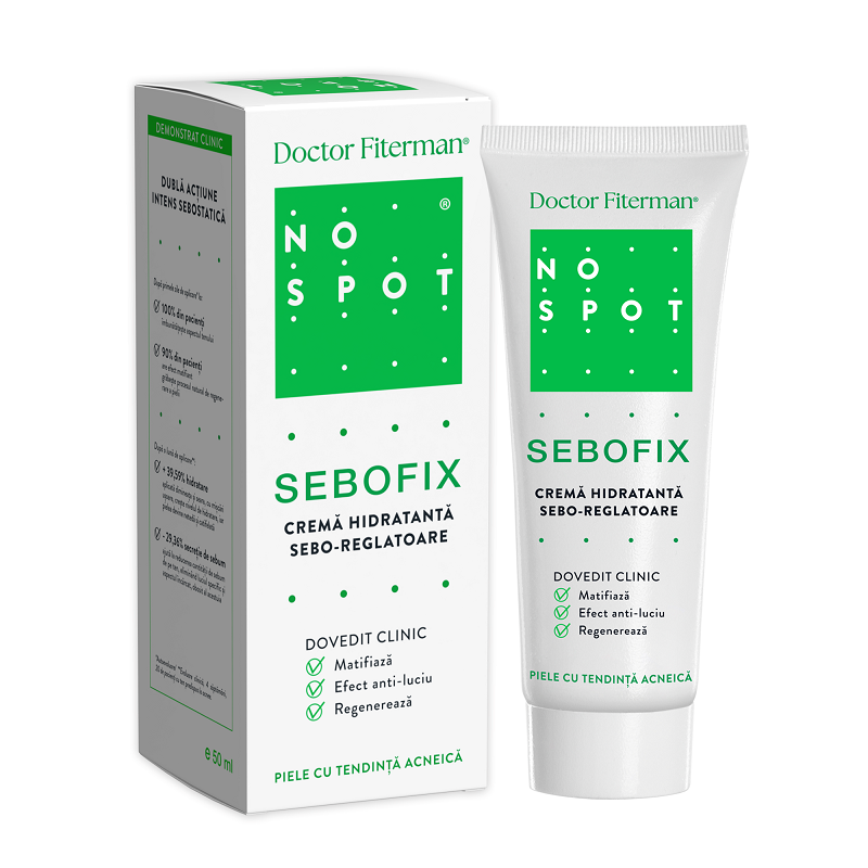 Crema hidratanta sebo-reglatoare Sebofix No Spot x 50ml