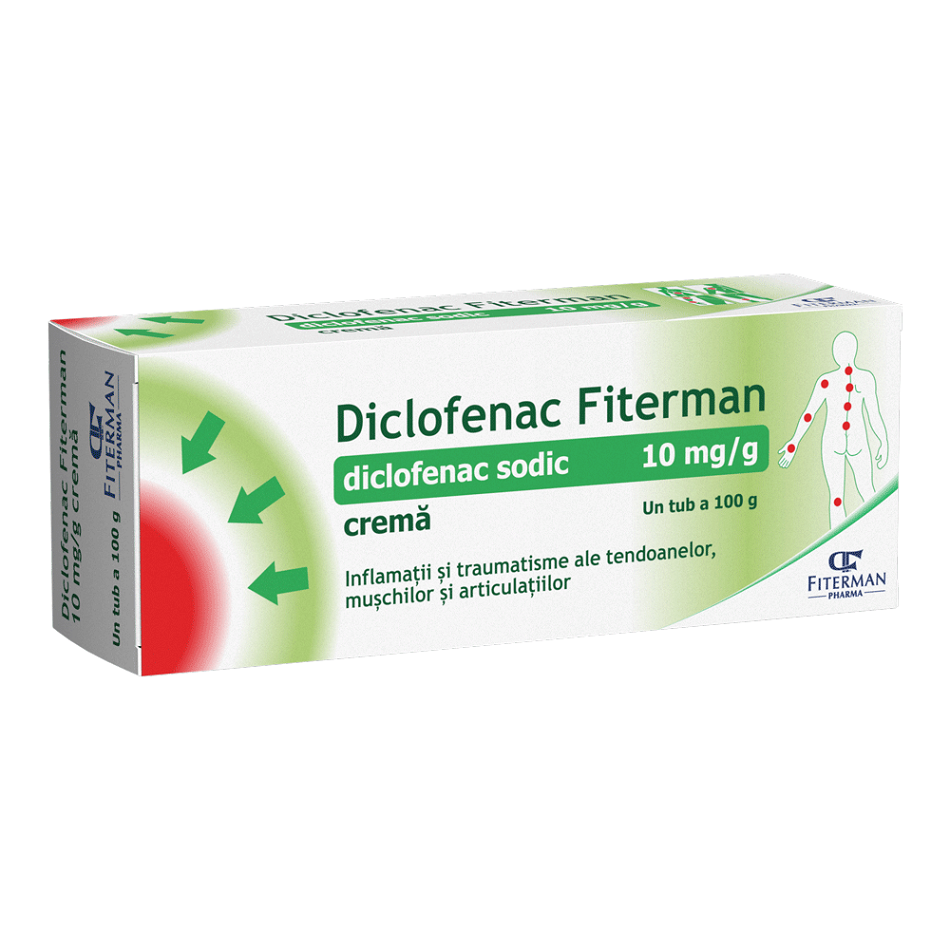 Diclofenac 1% crema x 100g Fiterman