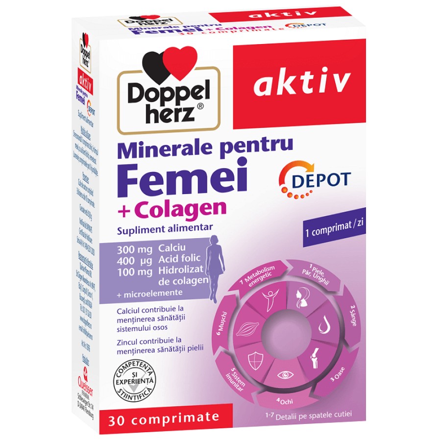 DOPPELHERZ Minerale femei x 30 comprimate