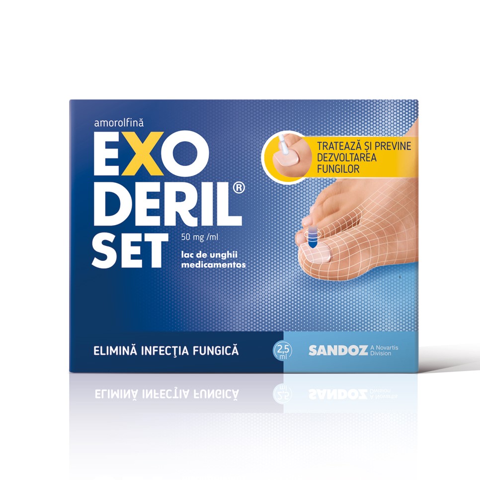 Exoderil Set 50mg/ml lac unghii med x 2.5ml