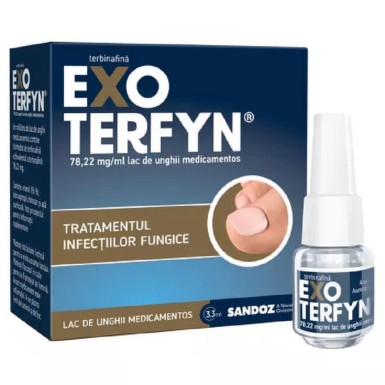 Exoterfyn lac de unghii medicamentos 3.3ml x 1 flacon