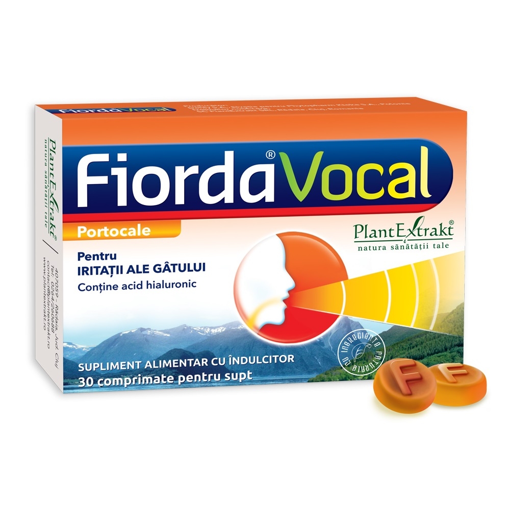 Fiorda Vocal portocale de supt x 30 comprimate