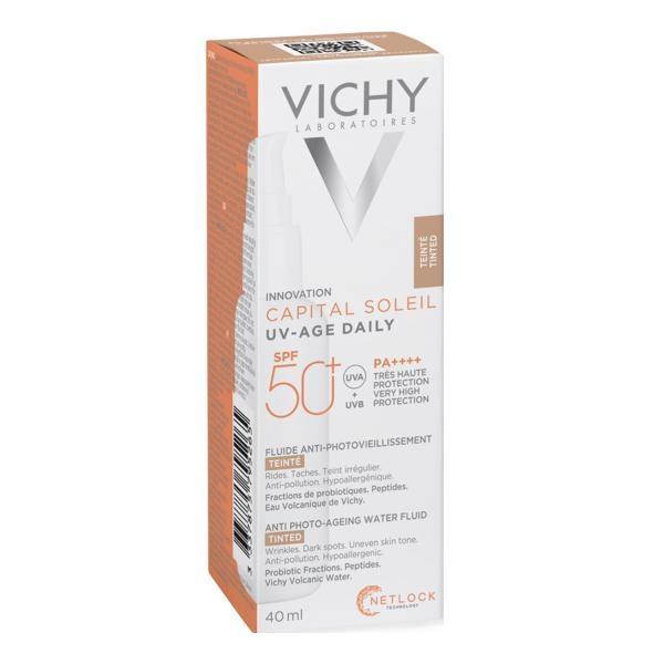 VICHY Capital Soleil UV-AGE Fluid colorat SPF50+ x 40ml