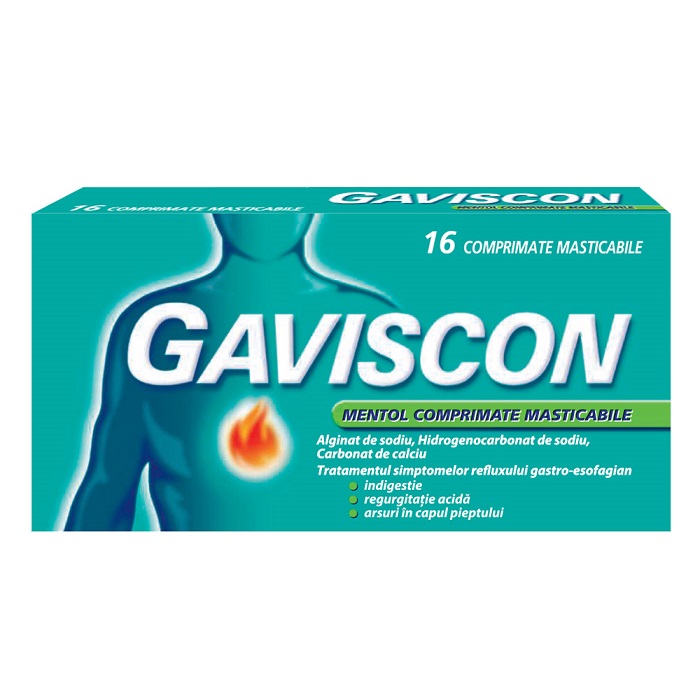 Gaviscon mentol x 16 comprimate masticabile