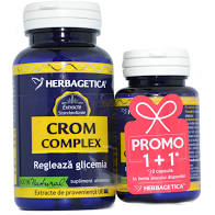 HERBAGETICA Crom Complex x 60cps + 10cps cadou