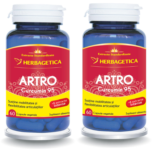 HERBAGETICA Artro Curcumin x 60cps + 60cps - 50% cadou