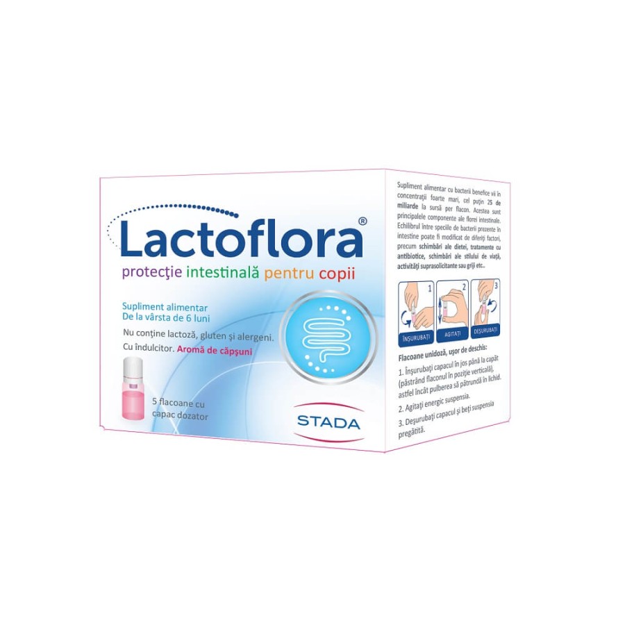 Lactoflora protectie intestinala copii x 7 flacoane