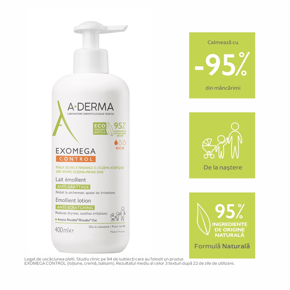 A-Derma Exomega Control lapte x 400ml