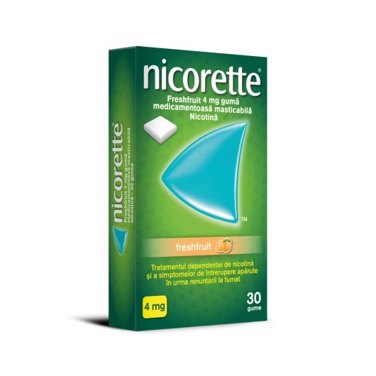 Nicorette FreshFruit 4mg x 30 gume medicinale